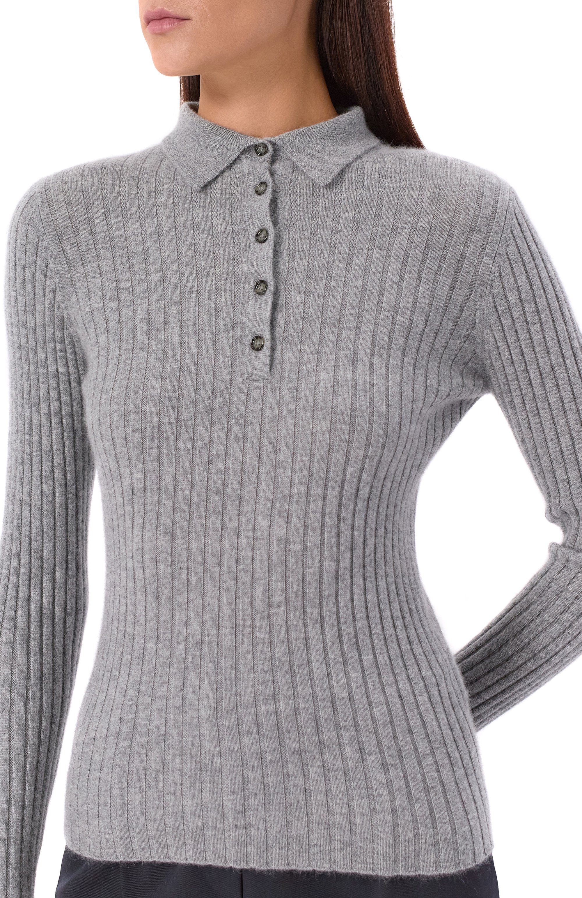 Кашемировое поло ALLUDE, арт. 255/11143, фото 5