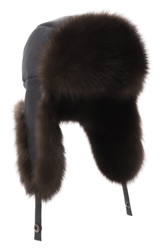 Шапка-ушанка Авиатор с отделкой из меха соболя Black Sable BS-24004EB/А Синий BS-24004EB/А