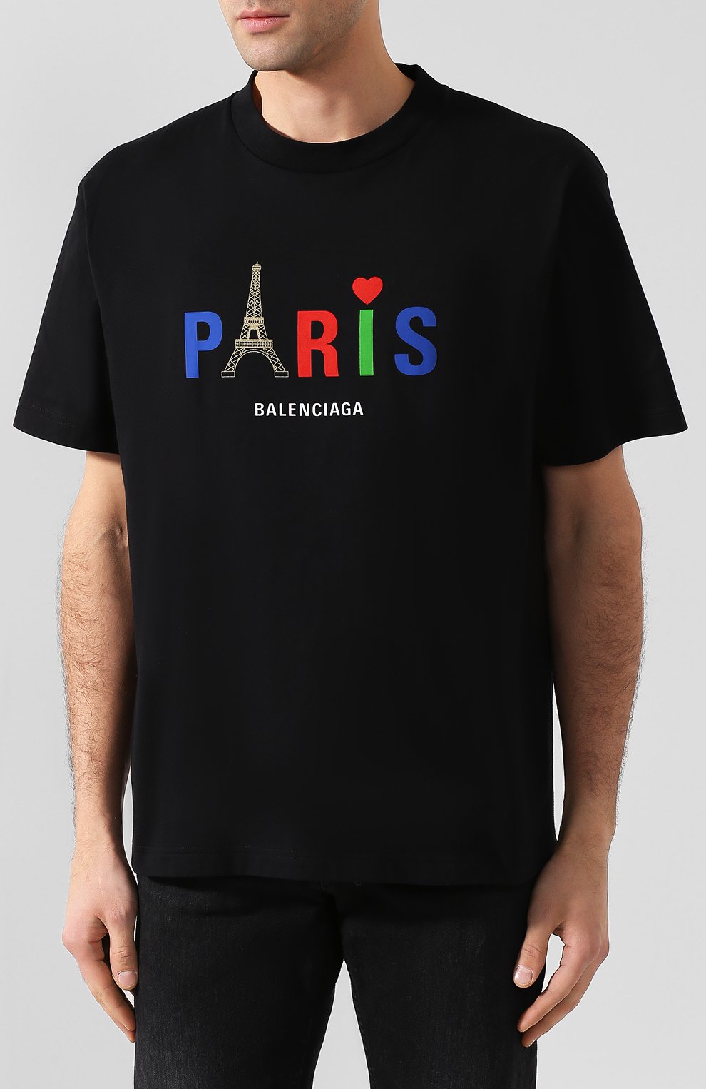 Хлопковая футболка BALENCIAGA, арт. 594579/TGV43, фото 3