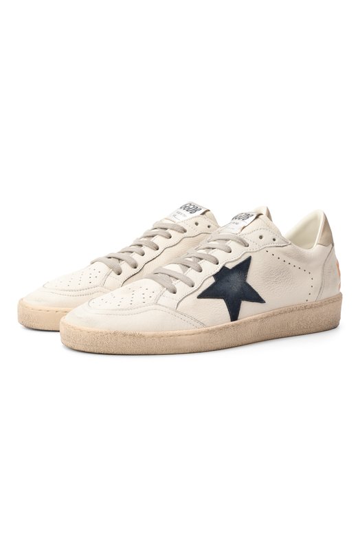 Кожаные кеды Ball Star Golden Goose Deluxe Brand GMF00117.F007571 Белый GMF00117.F007571