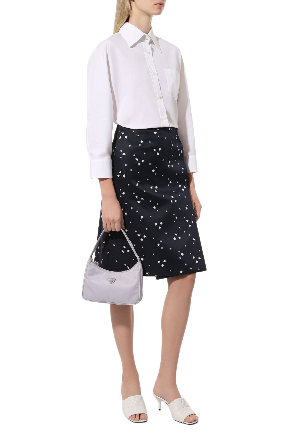 Юбка из шерсти и шелка PRADA, арт. P143S-1YHC-F069Q-211, фото 2