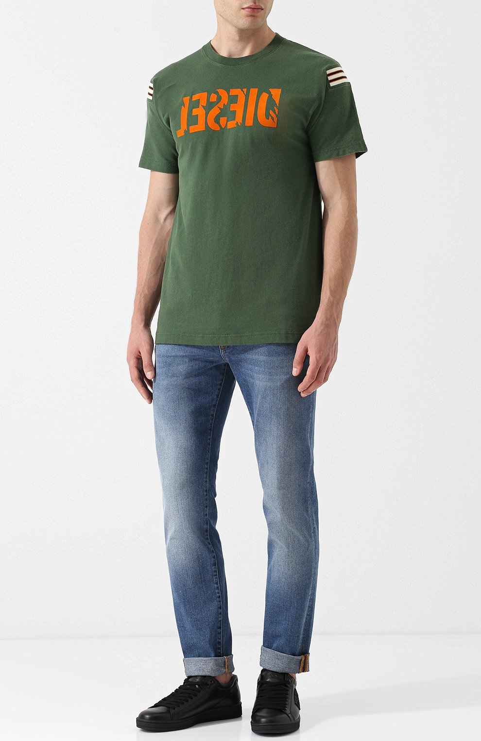 Кожаные кеды KENZO черного цвета по цене 36950 руб., арт. 5SN127L50, фото 2 Кожаные кеды KENZO, арт. 5SN127L50, фото 2