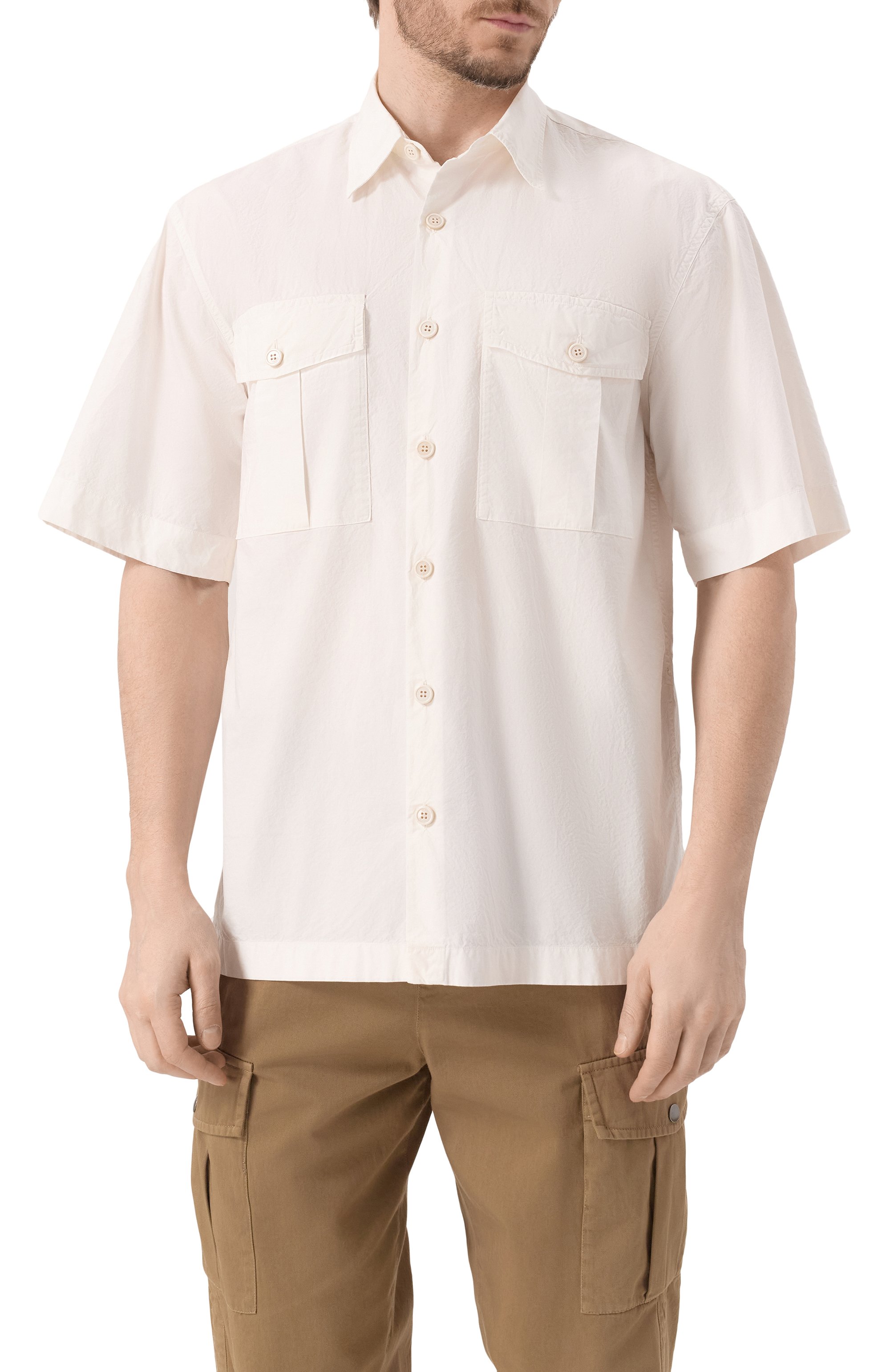 Хлопковая рубашка DRIES VAN NOTEN, арт. 251-020707-1148, фото 3