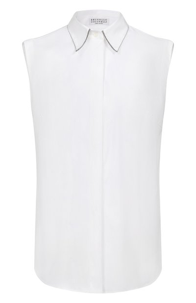 Женский хлопковый топ BRUNELLO CUCINELLI, арт. MP091MA616
