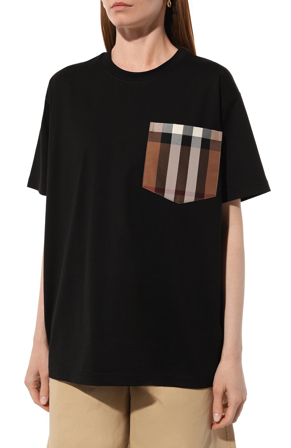 Хлопковая футболка BURBERRY, арт. 8080323, фото 3