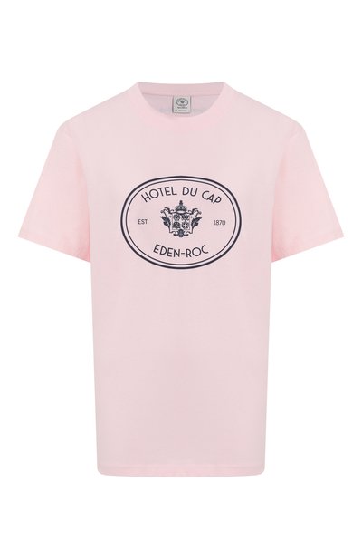 Женская хлопковая футболка sporty &amp; rich x hotel du cap-eden-roc SPORTY AND RICH, арт. T004360666P140