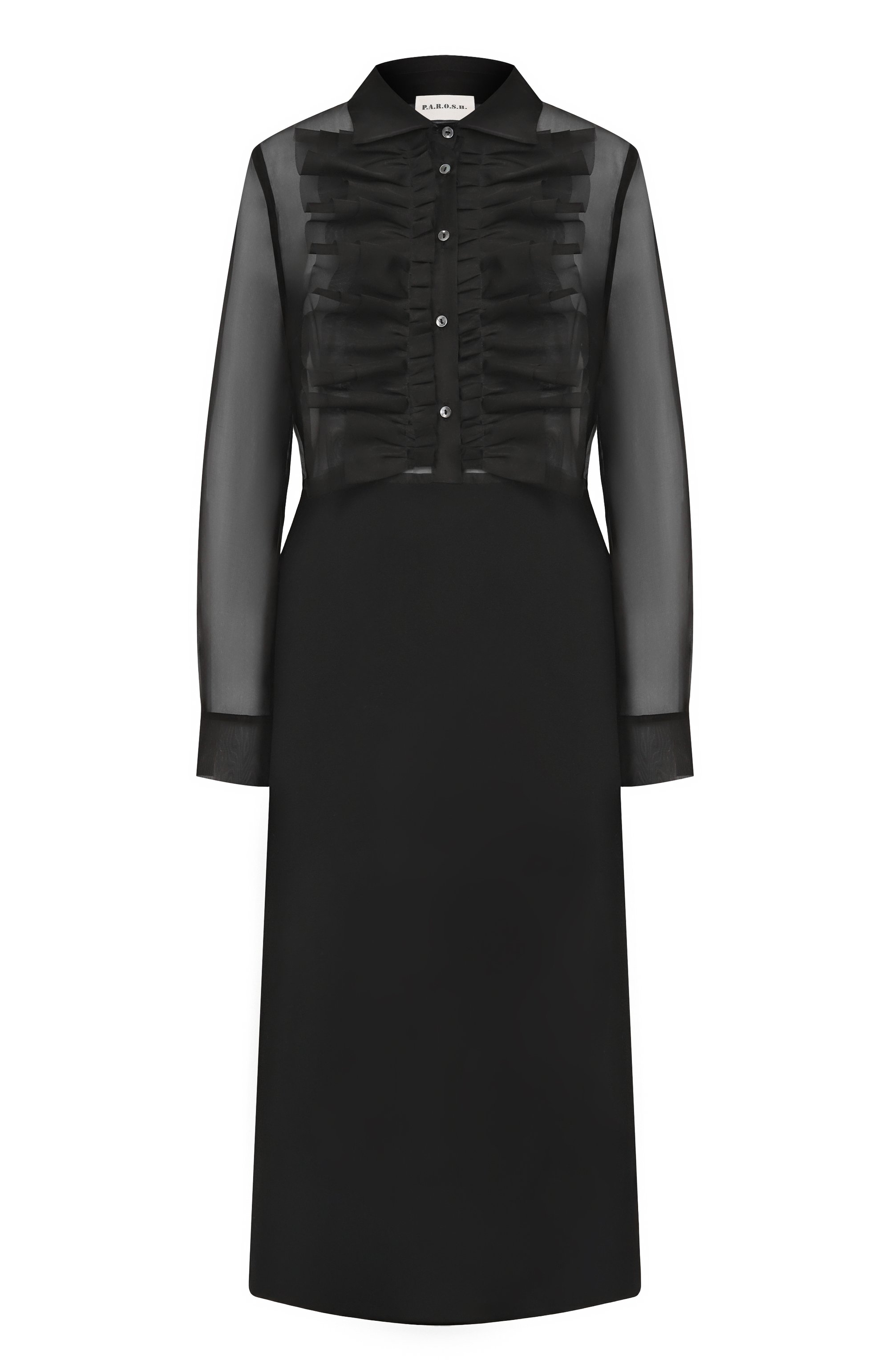 Шелковое платье P.A.R.O.S.H., арт. S0RGENTE25-D726082, фото 1