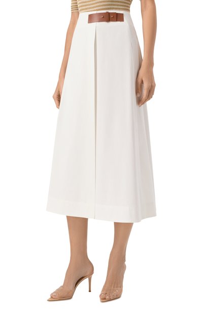 Хлопковая юбка LORENA ANTONIAZZI, арт. E2541G033A/4818, фото 3