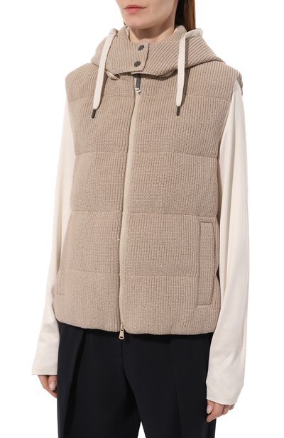 Пуховый жилет BRUNELLO CUCINELLI, арт. M0DVT2142, фото 3
