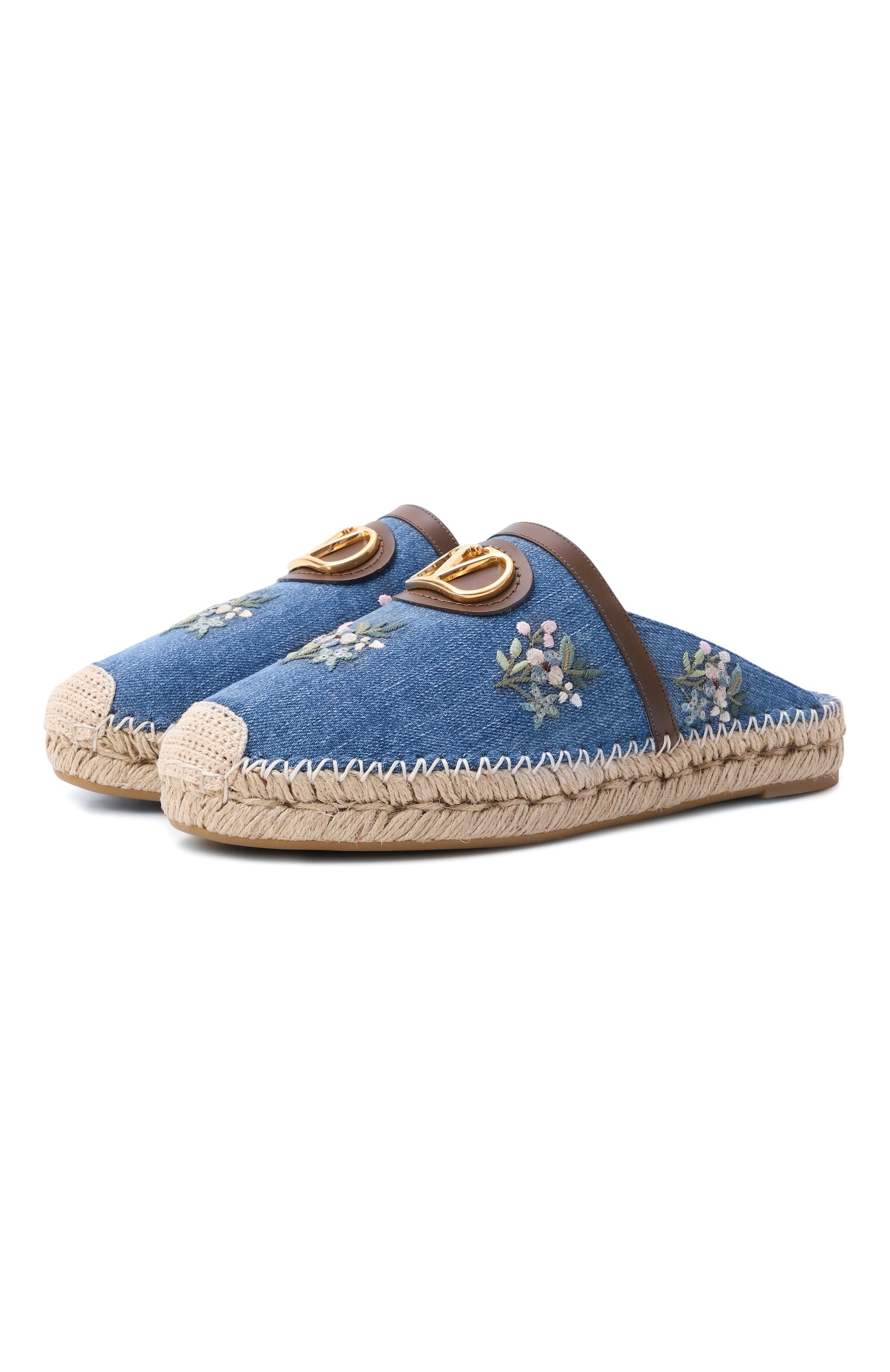 Текстильные сабо vlogo signature  VALENTINO, арт. 8W0S0ME9/BNI, фото 1