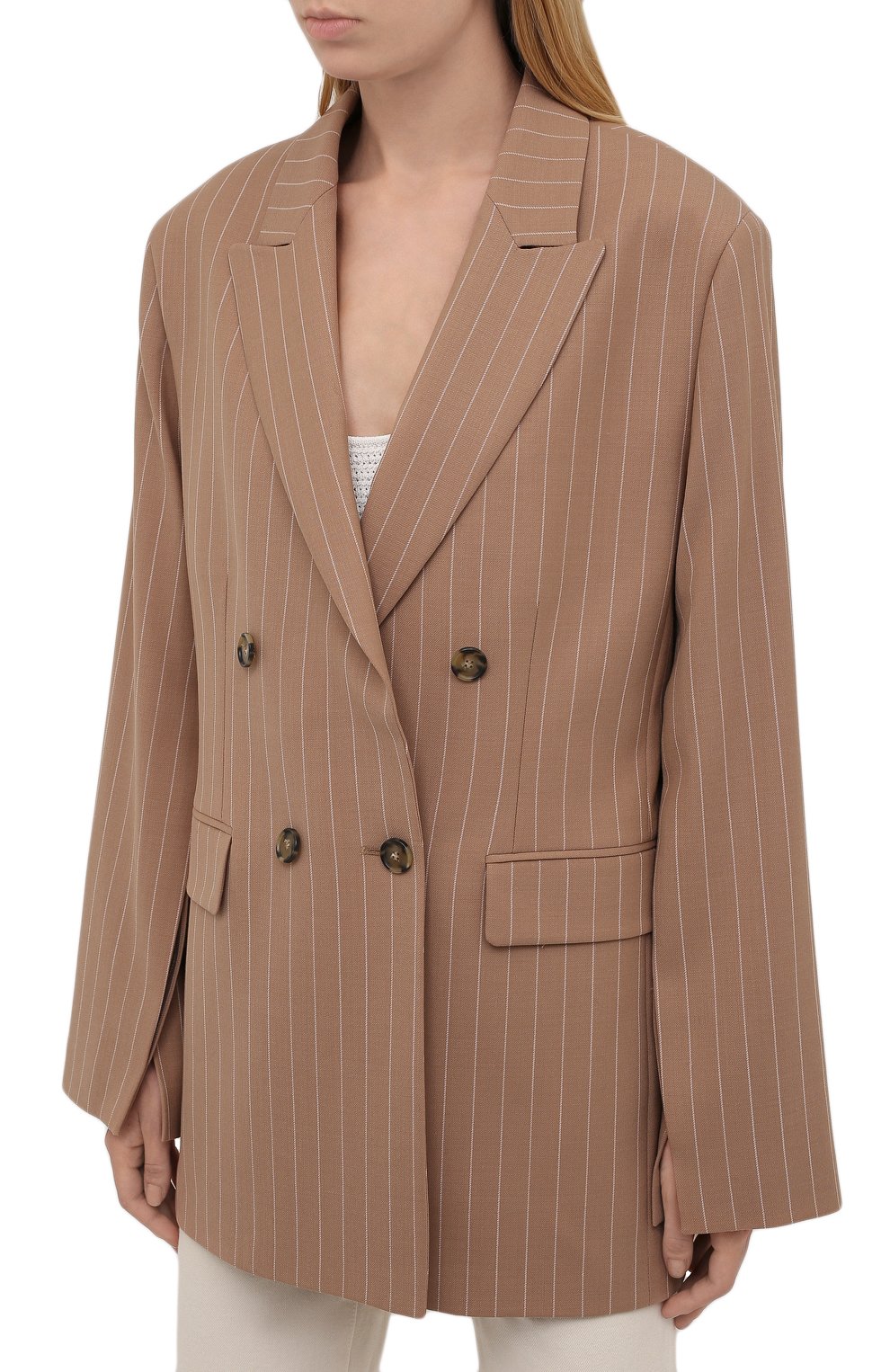 Двубортный жакет MSGM, арт. 3141MDG10A 217601, фото 3