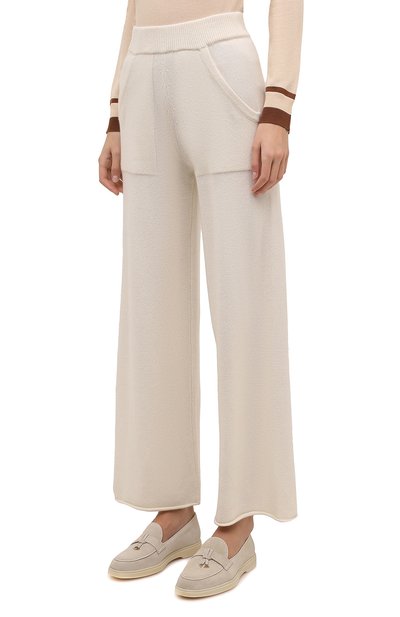 Кашемировые брюки NOT SHY кремового цвета по цене 43950 руб., арт. 3902551C, фото 3 Кашемировые брюки NOT SHY, арт. 3902551C, фото 3