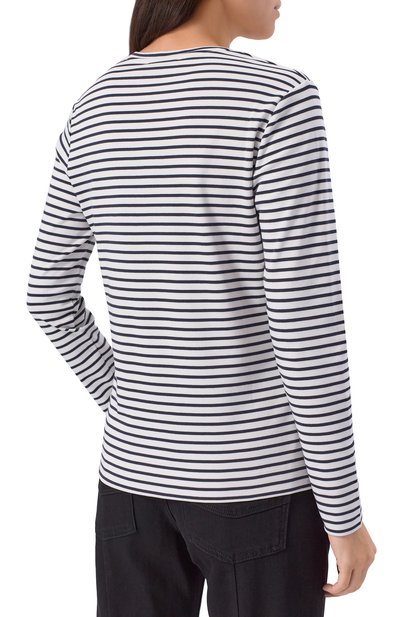 Хлопковый лонгслив WINDSOR черно-белого цвета по цене 19950 руб., арт. 52 DT306 10015934, фото 4 Хлопковый лонгслив WINDSOR, арт. 52 DT306 10015934, фото 4