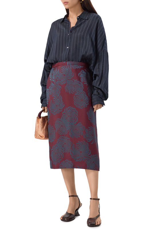 Юбка Dries Van Noten 010852-2140-358 Бордовый  010852-2140-358 Фото 2