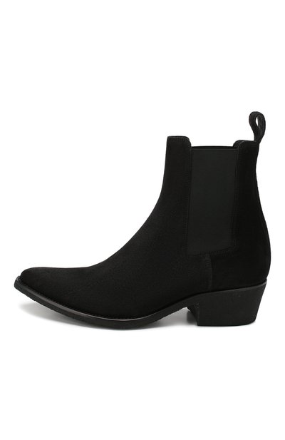 Замшевые казаки AMIRI черного цвета по цене 99500 руб., арт. Y0F20424SU, фото 3 Замшевые казаки AMIRI, арт. Y0F20424SU, фото 3