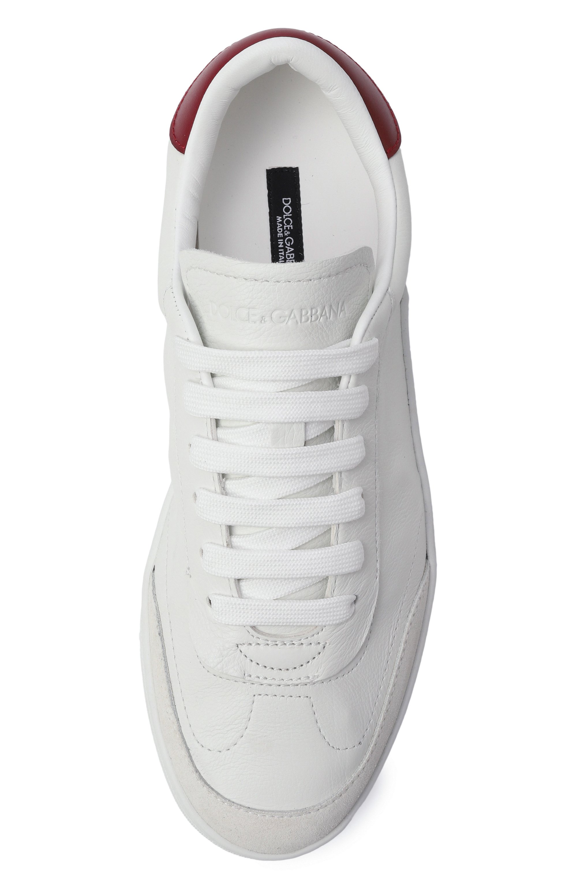 Кожаные кеды saint tropez light DOLCE & GABBANA белого цвета по цене 65350 руб., арт. CK2255/AW339, фото 6 Кожаные кеды saint tropez light DOLCE & GABBANA, арт. CK2255/AW339, фото 6