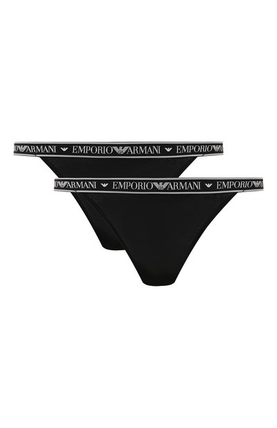 Женские комплект из двух трусов-стрингов EMPORIO ARMANI, арт. 164522/2F227
