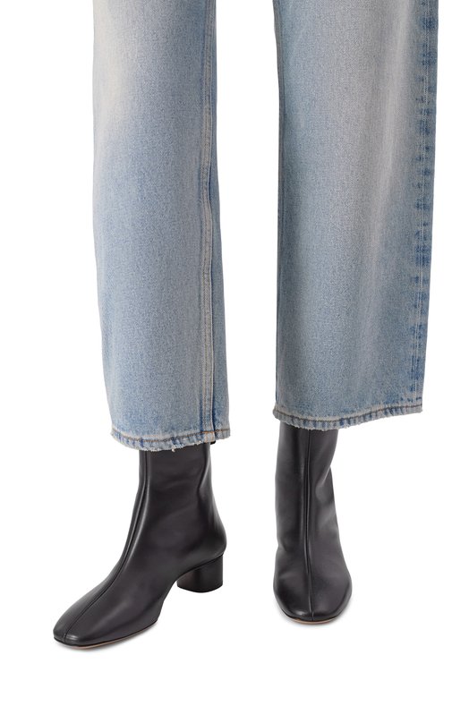 Кожаные ботильоны Le Monde Beryl CAR-LEA-BLA Чёрный  CAR-LEA-BLA Фото 2