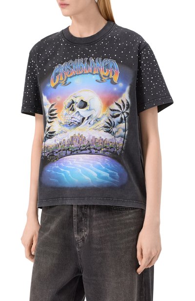 Хлопковая футболка CASABLANCA, арт. WS25-JTS-046-01, фото 3