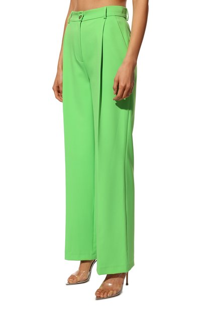 Брюки ALINE зеленого цвета по цене 30000 руб., арт. AL22FW120601, фото 3 Брюки ALINE, арт. AL22FW120601, фото 3