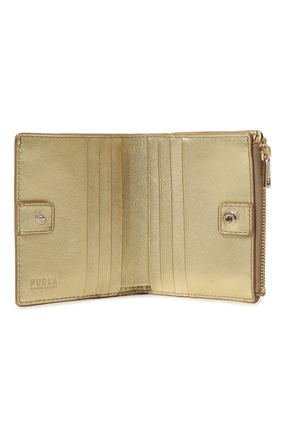 Кожаное портмоне FURLA золотого цвета по цене 16000 руб., арт. WP00389/BX2658, фото 3 Кожаное портмоне FURLA, арт. WP00389/BX2658, фото 3