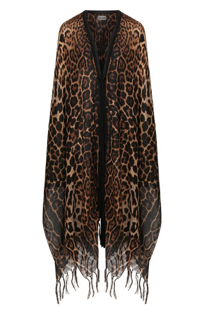 Женская шерстяная накидка SAINT LAURENT, арт. 610556/3Y200