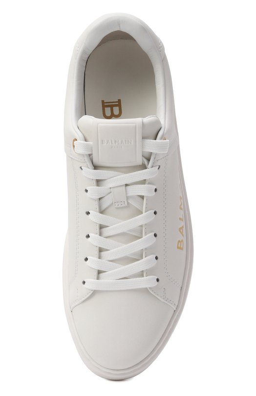 Кожаные кеды B-Court Balmain GN1VI690/LSBG Белый  GN1VI690/LSBG Фото 6