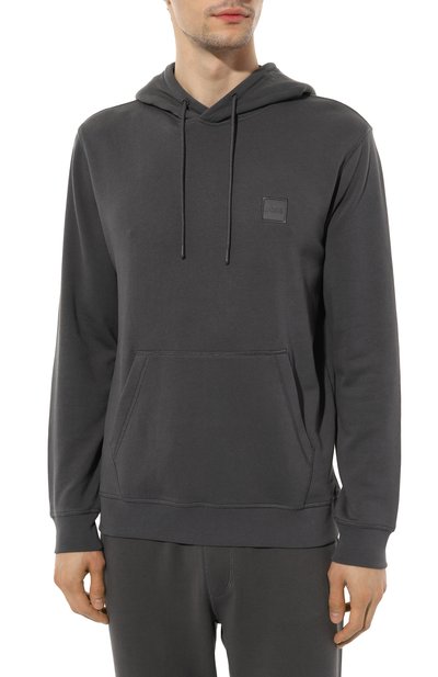 Хлопковое худи BOSS ORANGE, арт. 50468445, фото 3