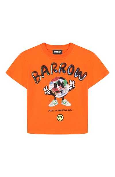 Хлопковая футболка BARROW, арт. S6BKJUTH094