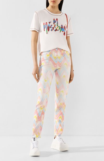Джинсы M MISSONI разноцветного цвета по цене 36200 руб., арт. 2DI00150/2W003M, фото 2 Джинсы M MISSONI, арт. 2DI00150/2W003M, фото 2