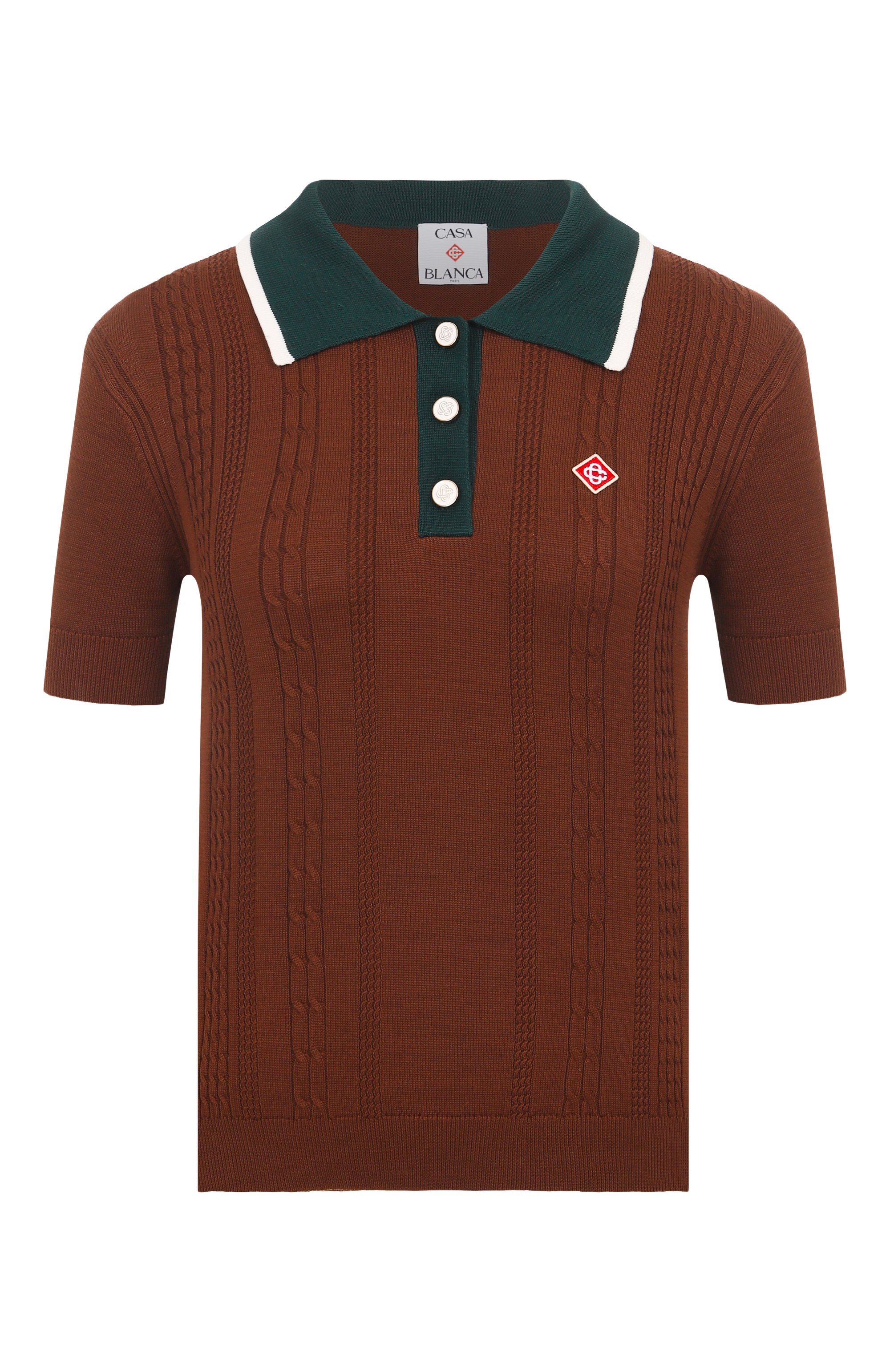 Хлопковое поло CASABLANCA, арт. WS25-KW-948-01, фото 1