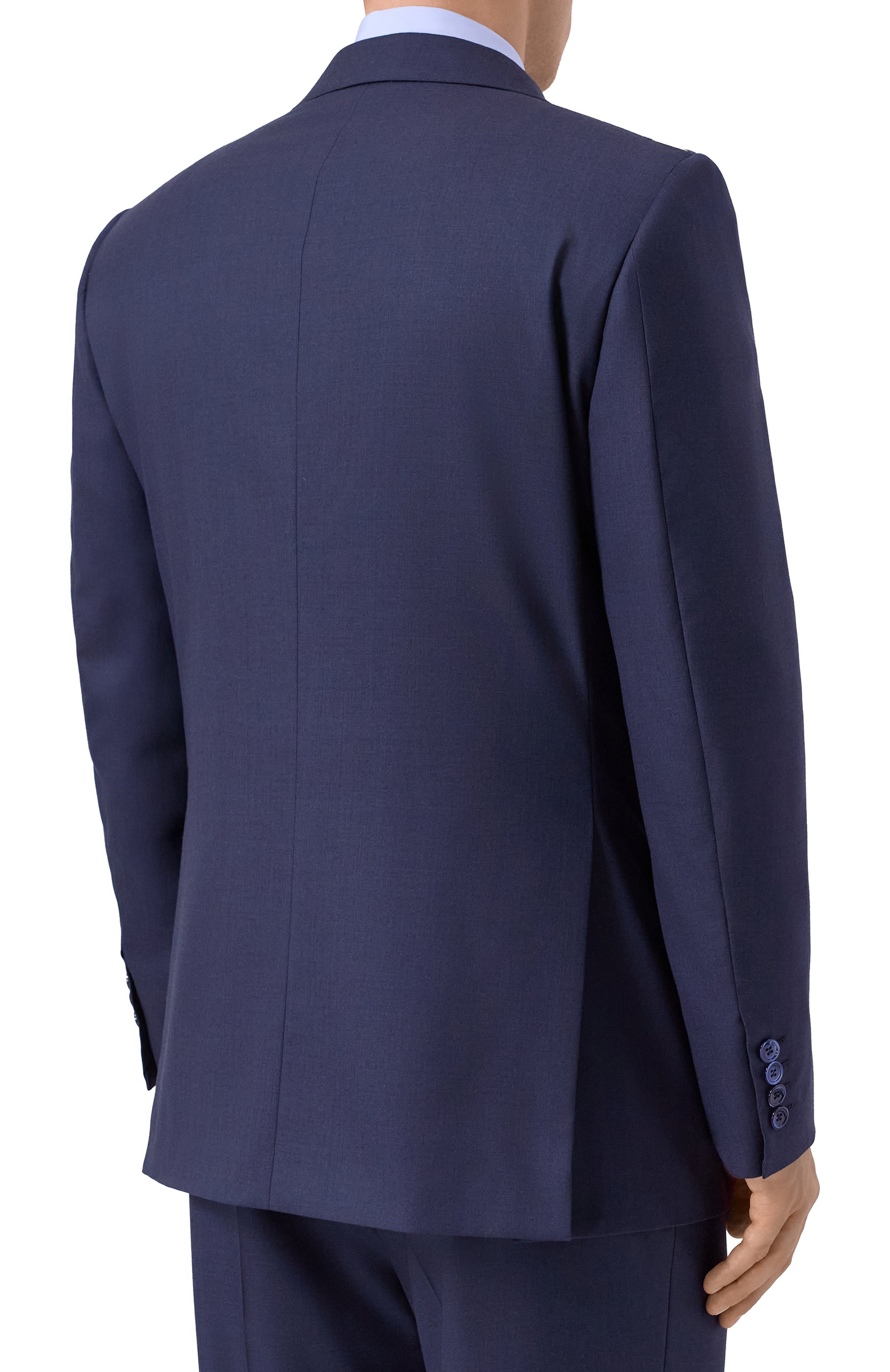 Шерстяной костюм ZILLI темно-синего цвета по цене 1210000 руб., арт. SP2B01M029740121U, фото 3 Шерстяной костюм ZILLI, арт. SP2B01M029740121U, фото 3