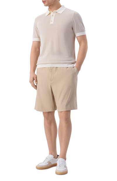 Мужские шорты изо льна и вискозы BOSS, арт. 50561983