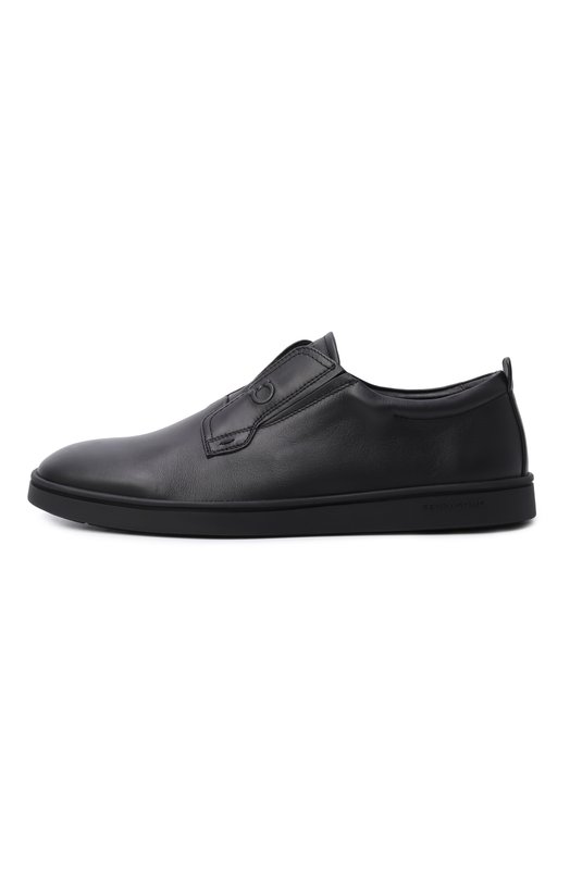 Кожаные кеды Urban Ferragamo 02A000/787 Чёрный  02A000/787 Фото 4