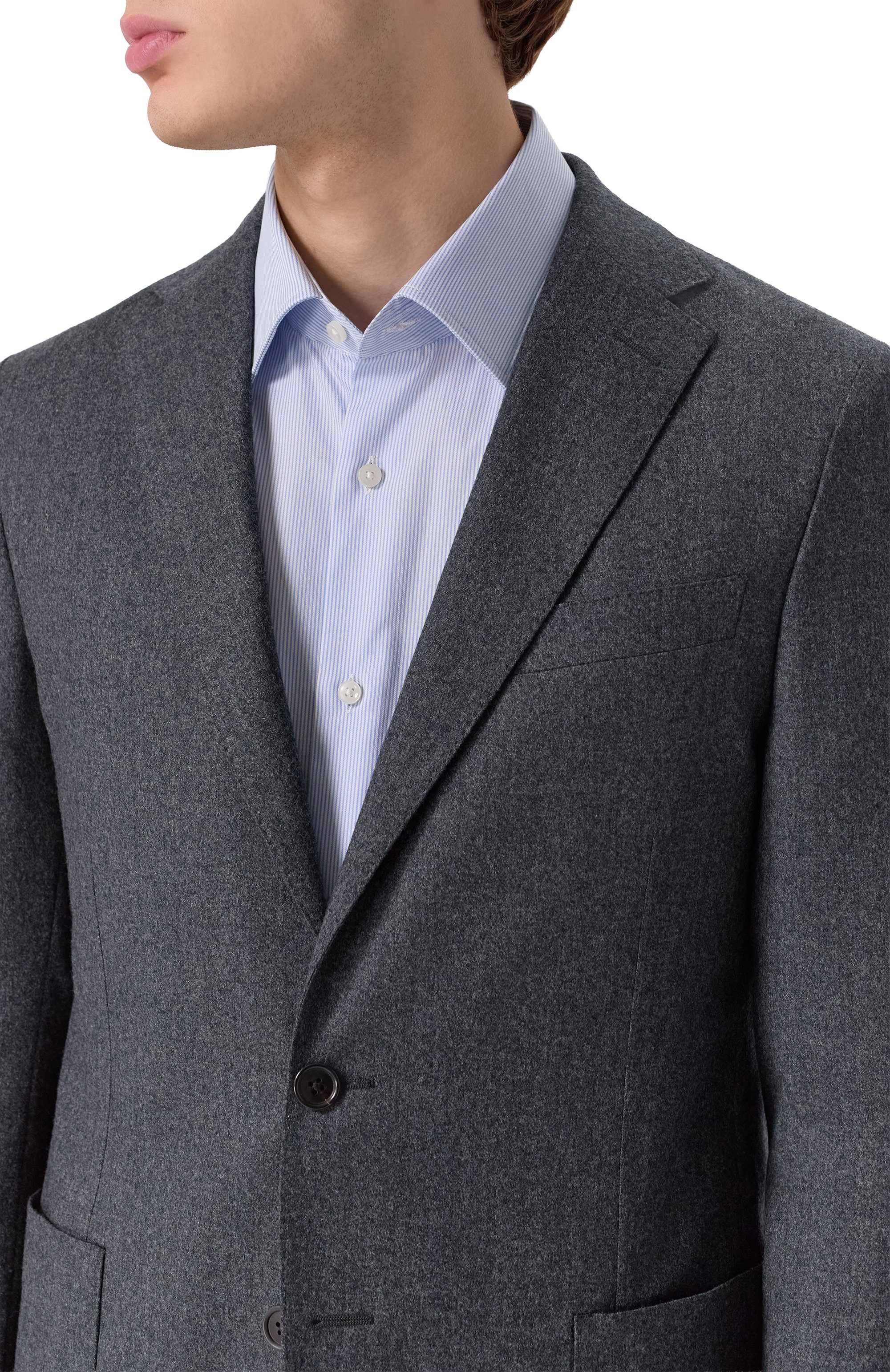 Шерстяной костюм CORNELIANI темно-серого цвета по цене 205500 руб., арт. 26X007-2618400_SET, фото 6 Шерстяной костюм CORNELIANI, арт. 26X007-2618400_SET, фото 6