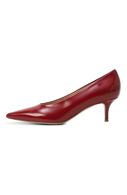 Кожаные туфли Robbie 55 Gianvito Rossi G22273.55RIC.NUIR0UG Красный  G22273.55RIC.NUIR0UG Фото 4