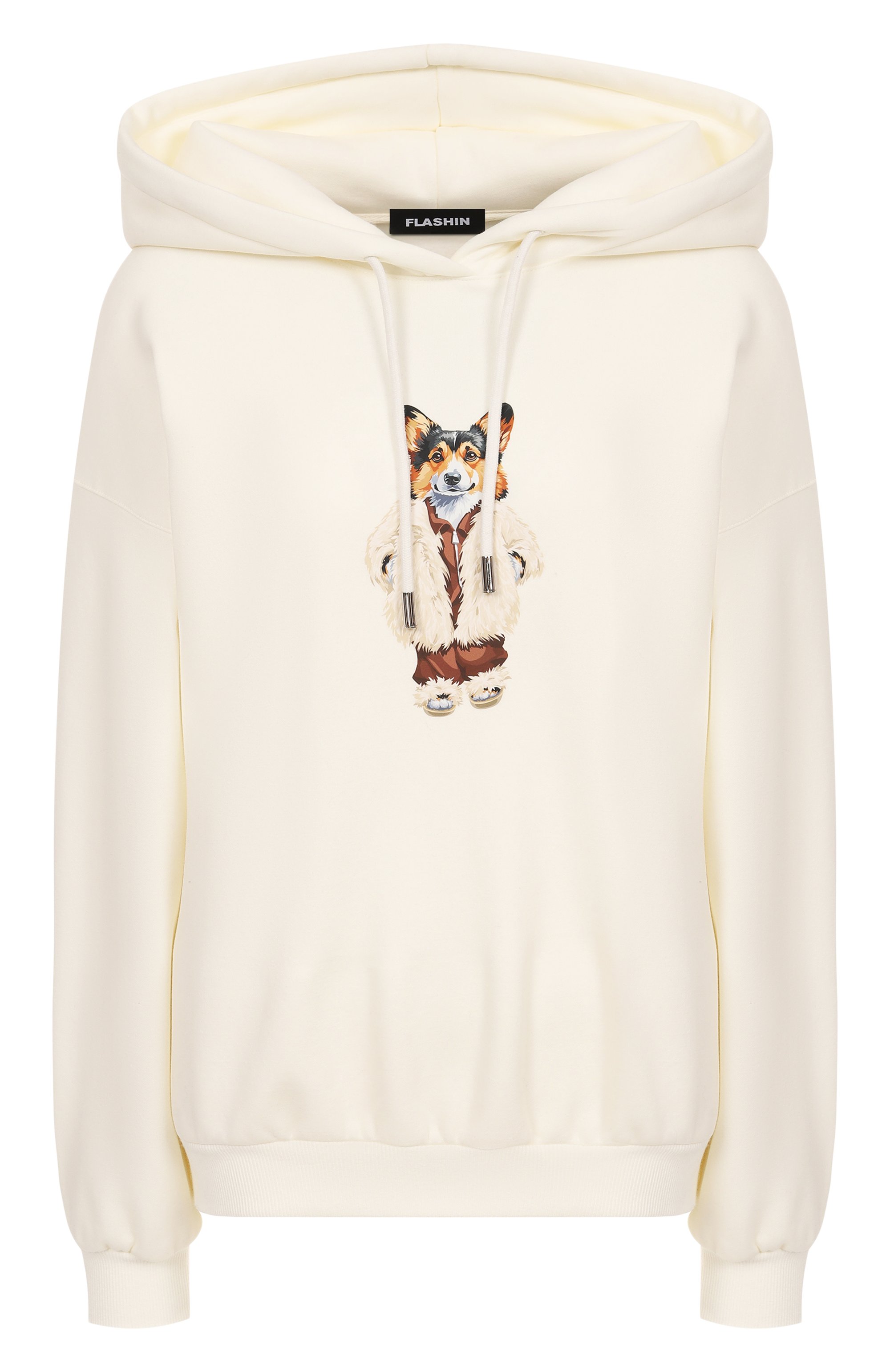 Худи FLASHIN кремового цвета по цене 19800 руб., арт. FF25HDOK, фото 1 Худи FLASHIN, арт. FF25HDOK, фото 1