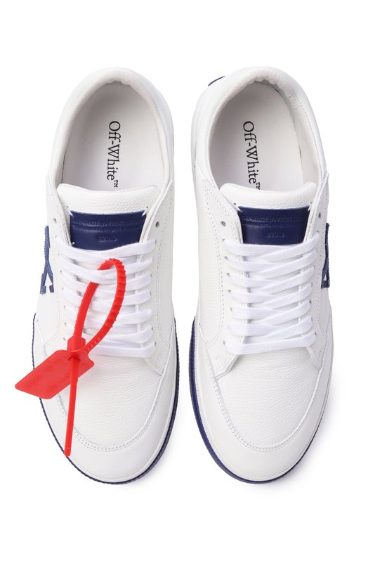 Кожаные кеды Vulcanized Off-White 0MIA293F25LEA001 Белый  0MIA293F25LEA001 Фото 6