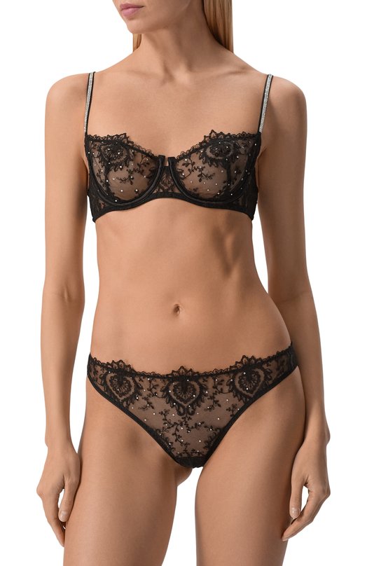 Трусы-слипы с отделкой кристаллами Swarovski I.D. Sarrieri M5635 Чёрный  M5635 Фото 2