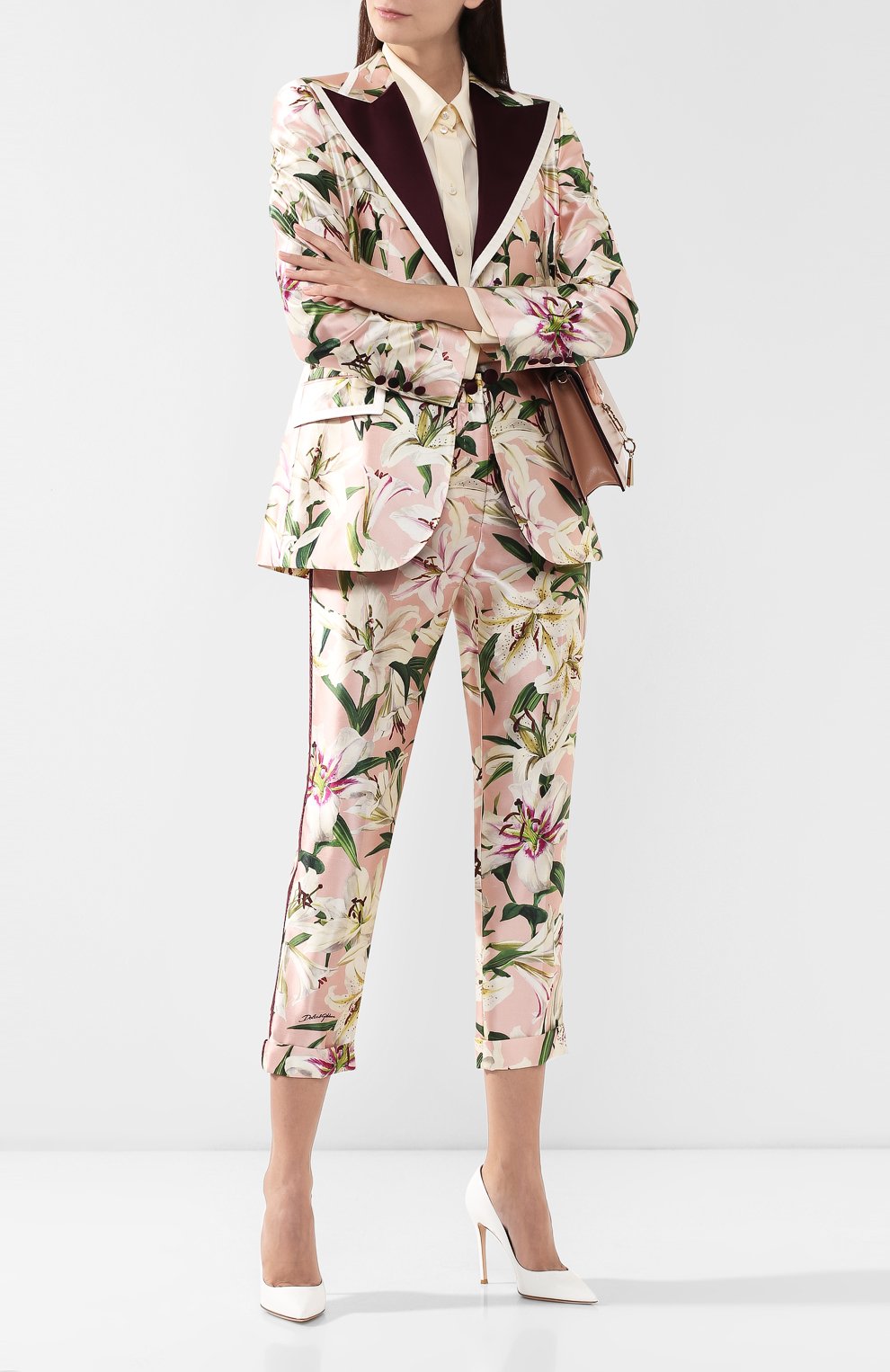Шелковые брюки DOLCE & GABBANA, арт. FTBBLT/HS149, фото 2