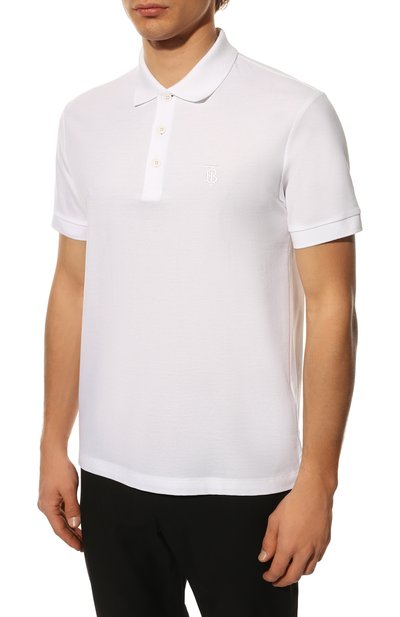 Хлопковое поло BURBERRY, арт. 8014005, фото 3