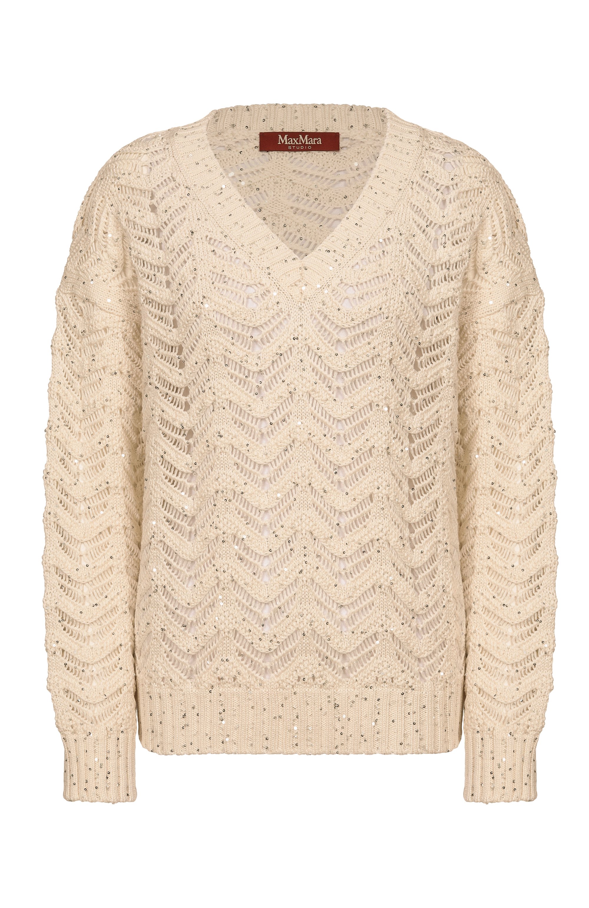 Хлопковый свитер MAX MARA STUDIO, арт. MSTFELIN0, фото 1