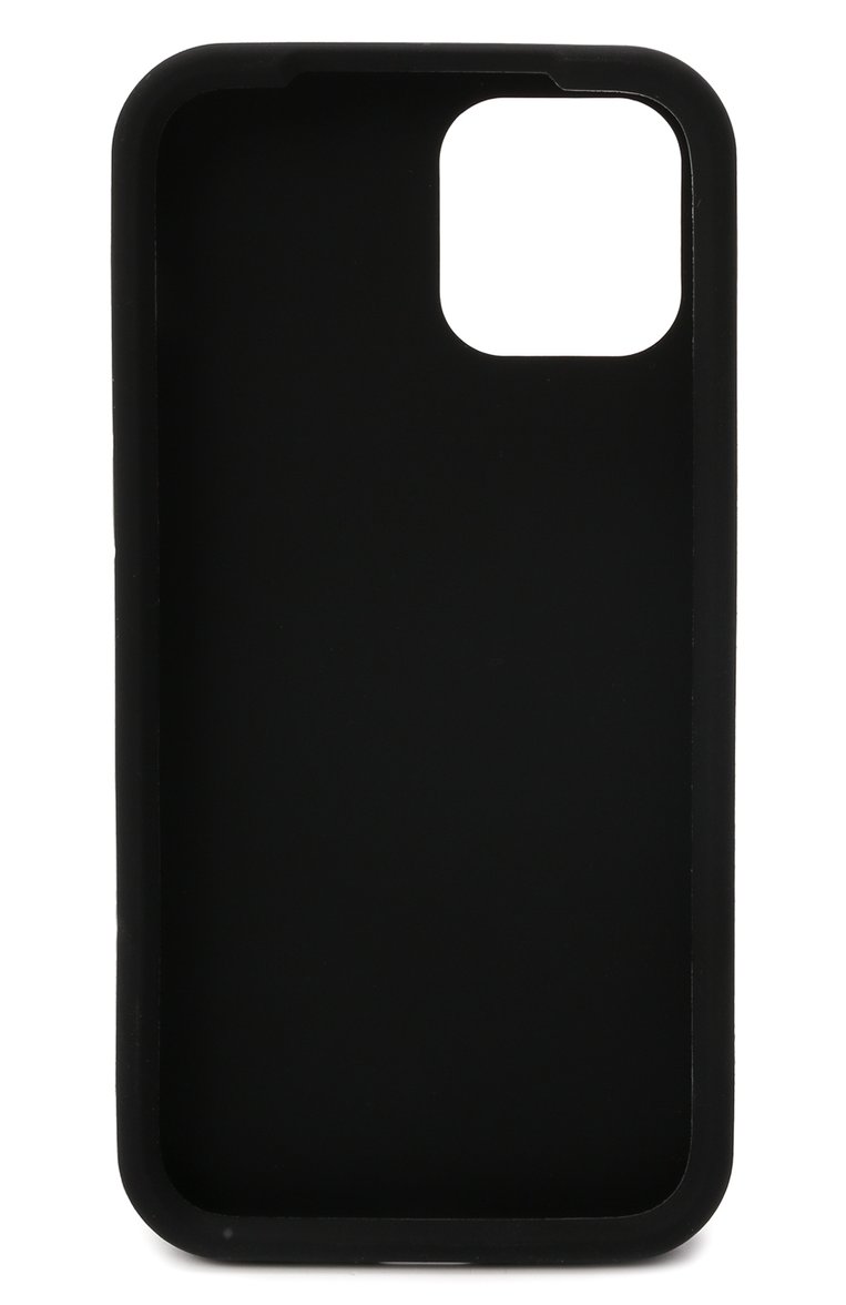 Чехол для iphone 12/12 pro DOLCE & GABBANA черного цвета, арт. BP2907/A0976 | Фото 2 (Материал: Пластик; Нос: Не проставлено; Региональные ограничения белый список (Axapta Mercury): Не проставлено)