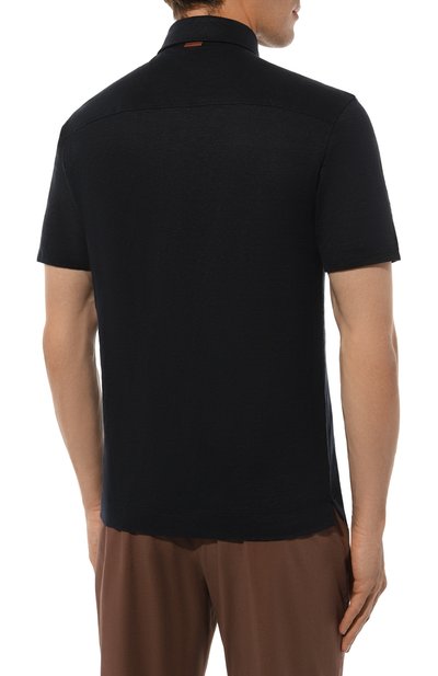 Льняное поло ZEGNA, арт. UD376A7/D784, фото 4