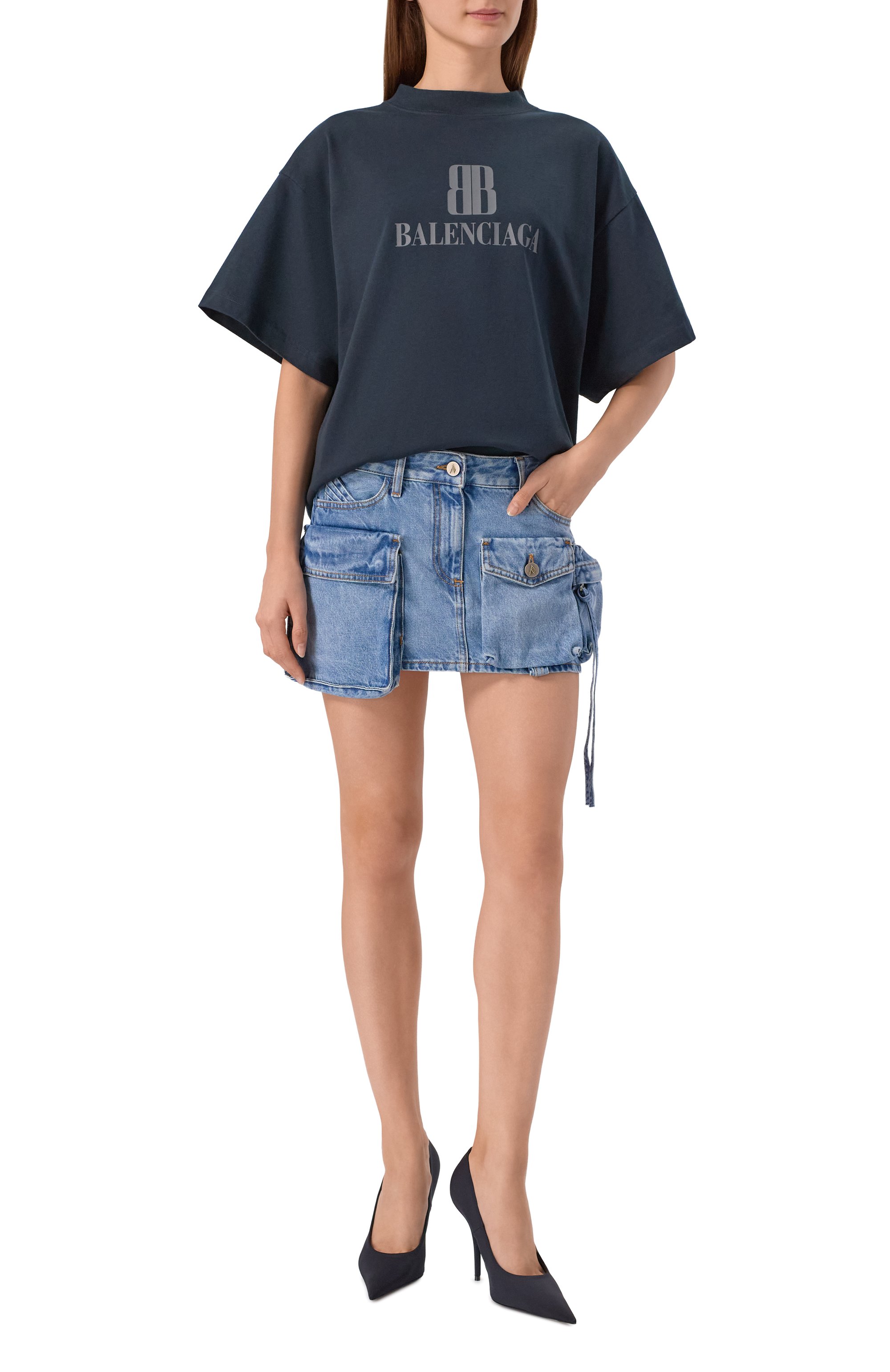 Джинсовая юбка THE ATTICO, арт. 251WCR00136/DDD085AA, фото 2