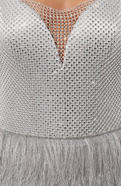 Платье с отделкой стразами и перьями SPERANZA COUTURE, арт. SC068, фото 5