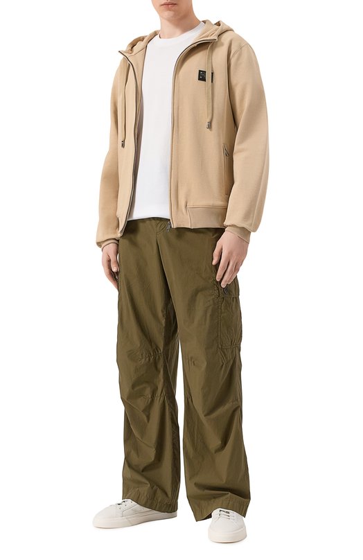 Хлопковая толстовка Dolce & Gabbana G9ABIT/G7F2G Бежевый  G9ABIT/G7F2G Фото 2