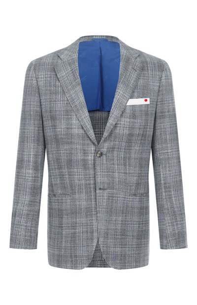 Мужской пиджак из шерсти и шелка KITON, арт. UG81K0637A