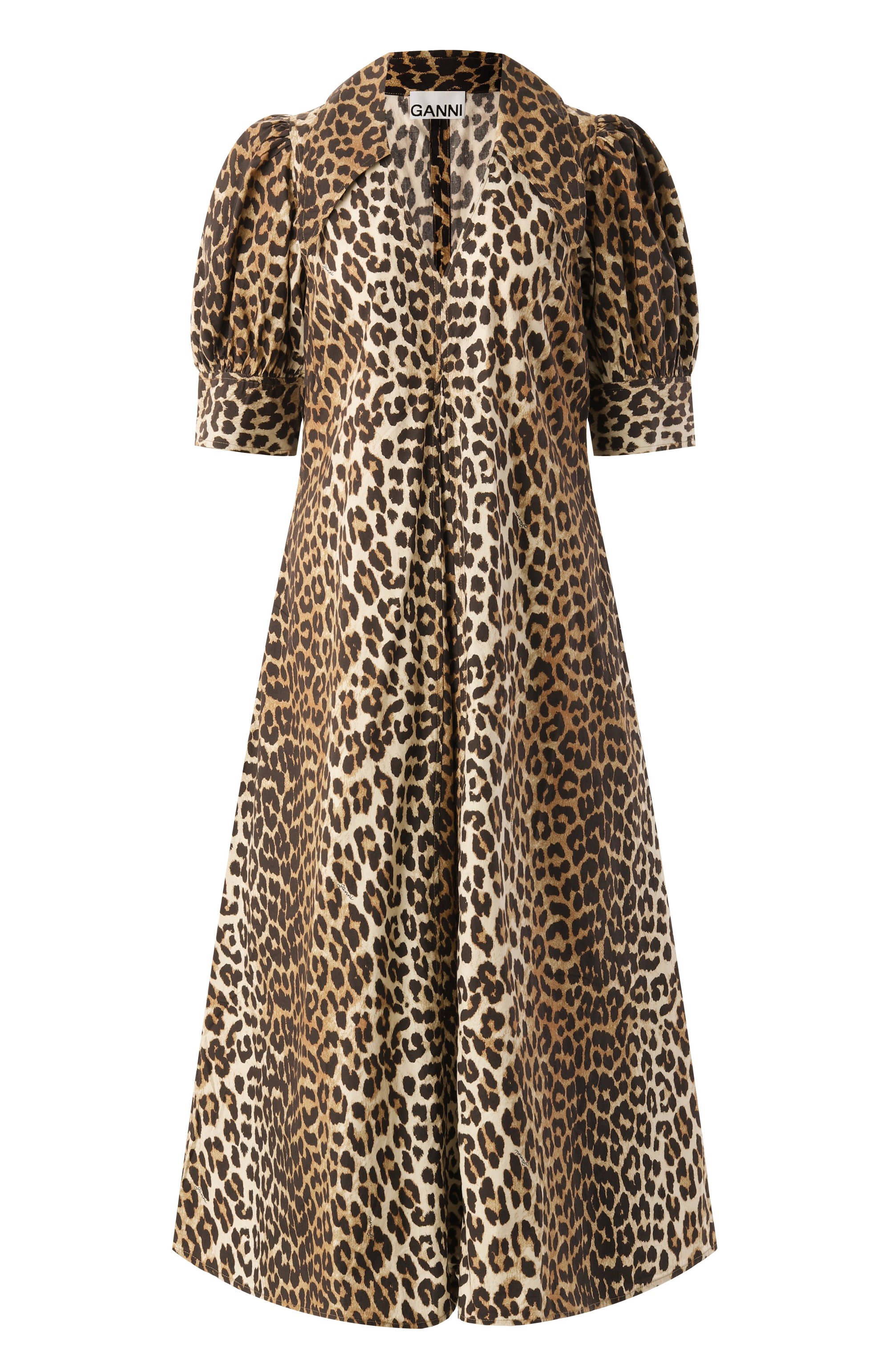 Хлопковое платье GANNI, арт. F8842, фот о 1