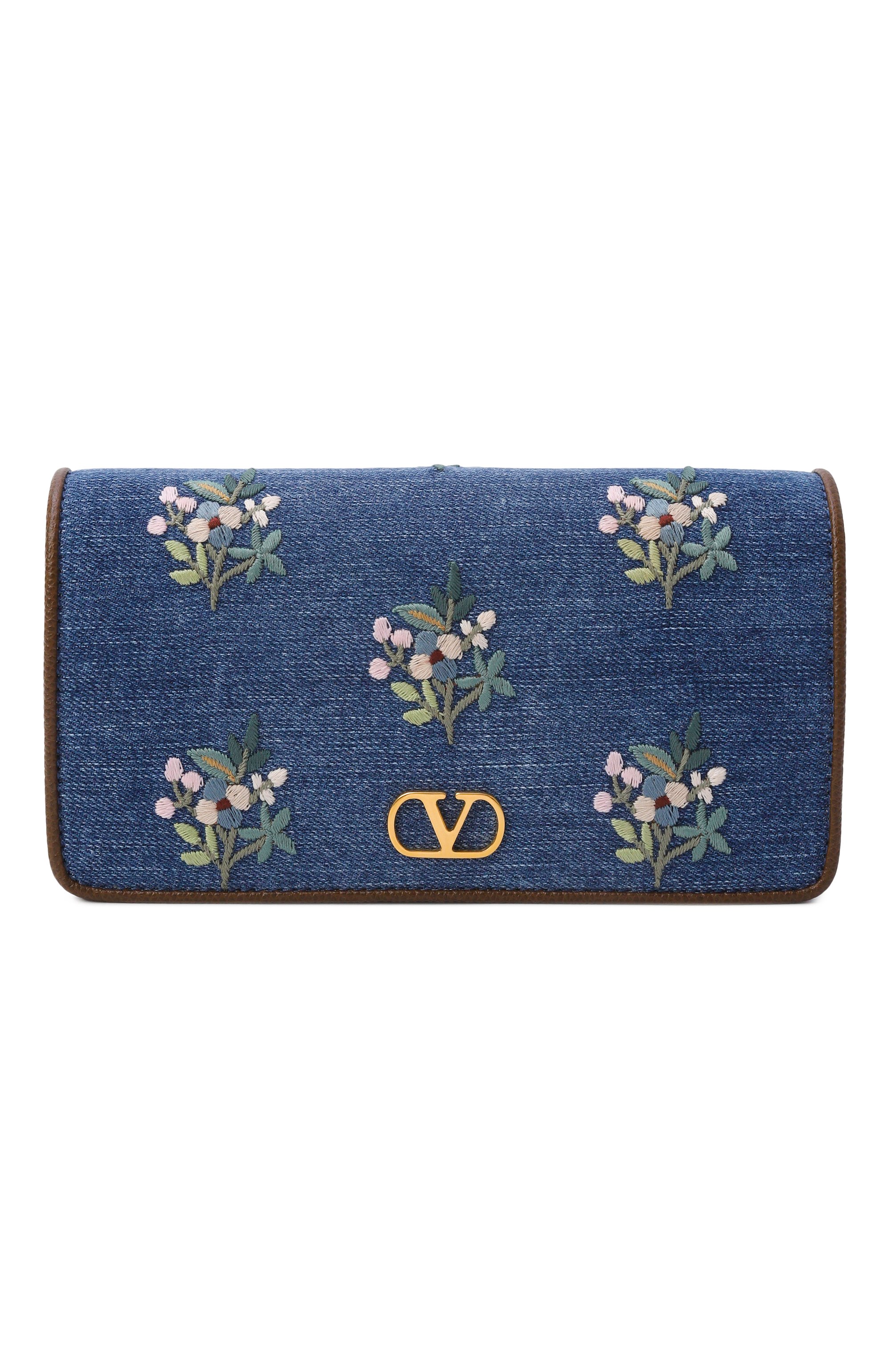 Сумка vlogo mini VALENTINO синего цвета по цене 154500 руб., арт. 8W0P0AY5/MDU, фото 1 Сумка vlogo mini VALENTINO, арт. 8W0P0AY5/MDU, фото 1